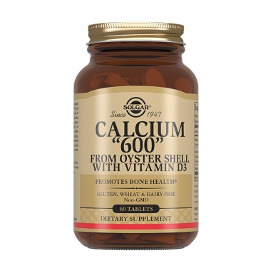 Solgar Кальций 600 из раковин устриц с витамином D3, БАД таблетки №60