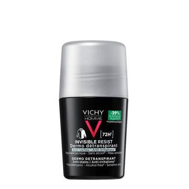 VICHY HOMME INVISIBLE Дезодорант-антиперспирант шариковый, 50 мл