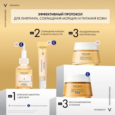 Vichy "Neovadiol" Крем дневной, восстанавливающий и ремоделирующий контуры лица 50 мл