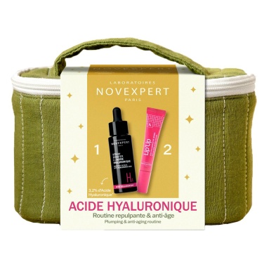 Набор Novexpert: Сыворотка-бустер с гиал.кисл. 30мл, Бальзам д/увел. объёма губ с гиал. кислотой, 8мл