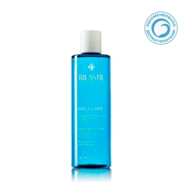 Rilastil DAILY CARE Мицеллярная вода для снятия макияжа с лица и глаз для чувствительной кожи, 250 мл