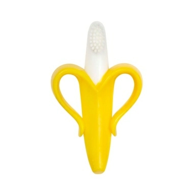 ПОМА Массажер для десен "Банан" силиконовый, 4+, арт. 6017, 1 шт