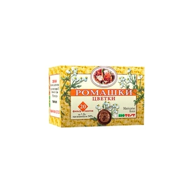 Ромашки цветки пор.крупн.1,5г в ф/п №20 в пачке