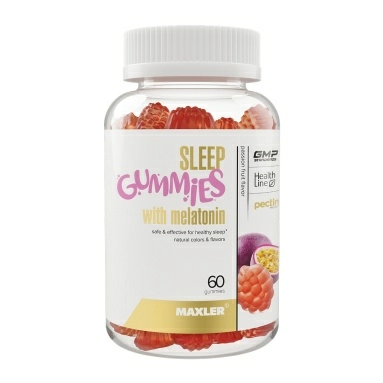 MAXLER БАД "Слип Гаммиз с мелатонином" вкус: маракуйя, желатинки по 3 г № 60