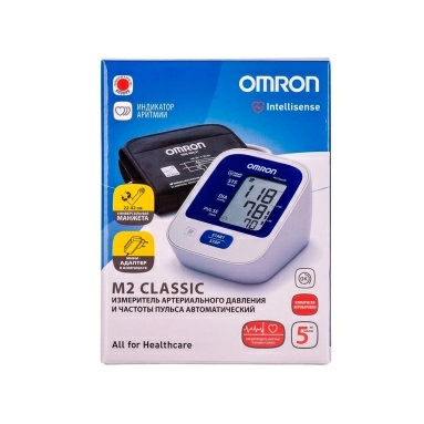 Тонометр OMRON, модель M2 Classic (HEM-7122-ALRU)