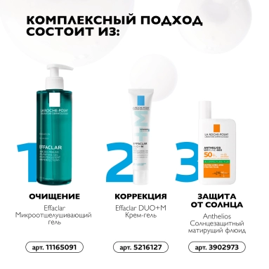 La Roche-Posay Effaclar Гель для кожи с выраженными несовершенствами очищающий микроотшелушивающий 400 мл