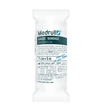 Бинт марлевый нестерильный Medrull размер 5м х 7см