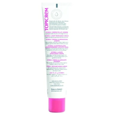 TOPICREM HYDRA+ Легкий крем сияние, 40 мл