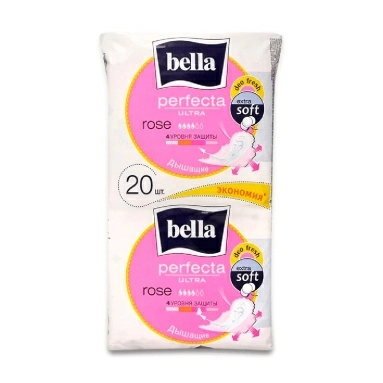 Bella perfecta Ultra rose deo fresh Ультратонкие женские гигиенические впитывающие прокладки, 20 шт