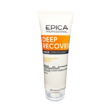 EPICA Professional Маска для восстановления поврежденных волос с маслом сладкого миндаля и экстрактом ламинарии Deep Recover, 250 мл