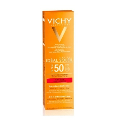 Vichy Capital Soleil Крем-уход с антиоксид. 3-в-1 солнцезащит. антивозрастн. SPF50 50мл