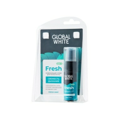 GLOBAL WHITE Fresh Освежающий спрей для полости рта 15 мл