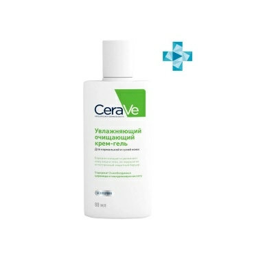 CeraVe Крем-гель увлажняющий очищающий д/норм. и сух. кожи лица и тела 88 мл