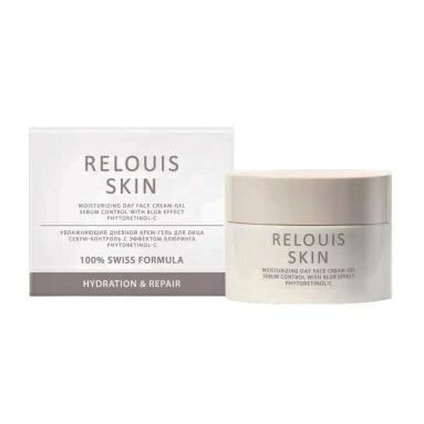 RELOUIS SKIN HYDRATION & REPAIR Крем-гель для лица дневной увлажняющий себум-контроль с эффектом блюринга PHYTORETINOL-C 40гр