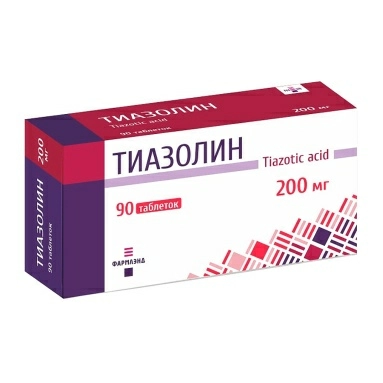 Тиазолин таблетки 200мг №15х6
