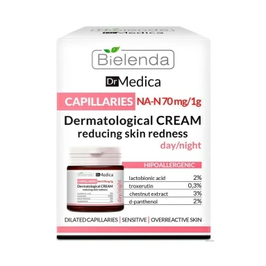 BIELENDA DR MEDICA CAPILLARY SKIN Крем уменьшающий покраснения дневной/ночной 50 мл