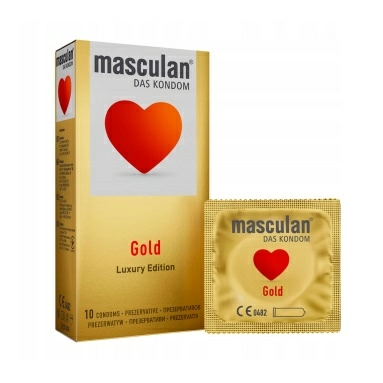 Презервативы "Masculan" (№10) GOLD (золотого цвета)