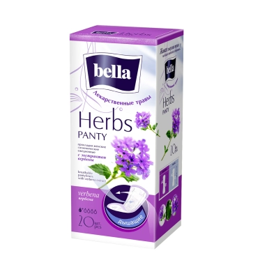 Bella Panty Soft verbena Прокладки женские ежедневные гигиенические (1 кл., с экстр.вербены) 20 шт