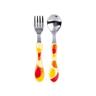 ПОМА Ложечка и вилочка из нержавеющей стали 6+, арт. 815, 2 шт