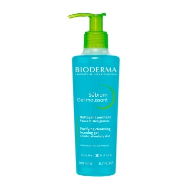 Bioderma Гель для лица очищающий Sebium, 200 мл (с помпой)