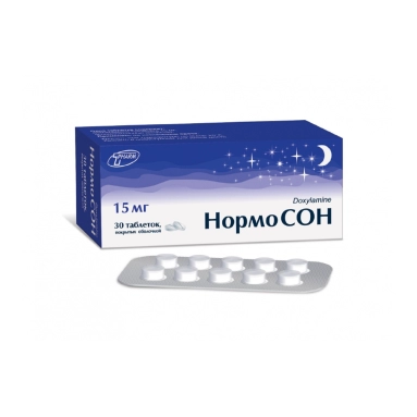 НОРМОСОН таблетки п/о 15мг №10х3