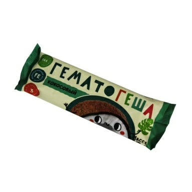 Специализированная пищевая продукция для диетического профилак.пит."Гематогеша кокосовый" плитка 40г.