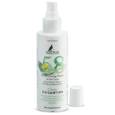 SATIVA Тоник увлажняющий №58 (для всех типов кожи), 150 мл