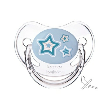 Canpol babies Соска-пустышка латексная (круглая, 1шт. в блистере / "Newborn Baby" 6-18 мес.) 22/432
