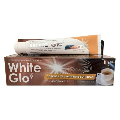 White Glo зубная паста отбеливающая Coffee & tea drinkers formula для любителей кофе и чая 100 г