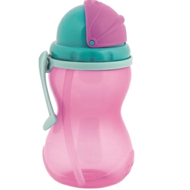 Canpol babies Поильник (спортивный со складывающейся трубочкой) 56/113 (розовый)