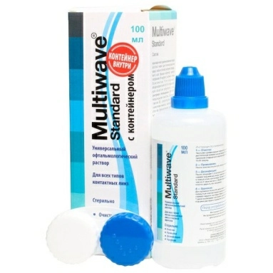 Раствор MULTIWAVE-STANDARD 100 мл универс.офтальм. для ухода за конт.линз., стерил., в наборе №11