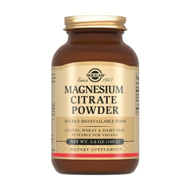 Solgar Цитрат магния (порошок), БАД порошок массой 108 г