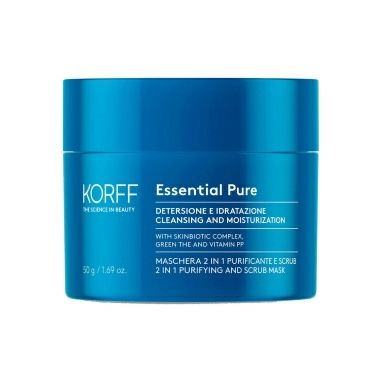 KORFF Очищающая и увлажняющая микроотшелушивающая маска для лица, 50г