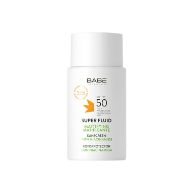 LABORATORIOS BABE Матирующий солнцезащитный суперфлюид с ниацинамидом SPF50 / SUPERFLUID MATIFICANTE FOTOPROTECTOR SPF50, 50мл