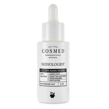 COSMED сosmeceuticals SKINOLOGIST AZELAIC SOLUTION Сыворотка осветляющая увлажняющая с 10% азелаиновой кислотой 30 мл