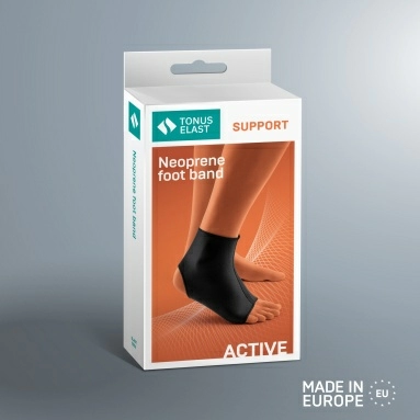 Бандаж ELAST 0002 на голеностопный сустав (Черный размер 3)