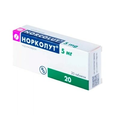 Норколут таблетки 5мг №10х2
