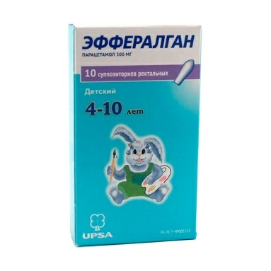 Эффералган суппозитории ректальные 300мг №5х2