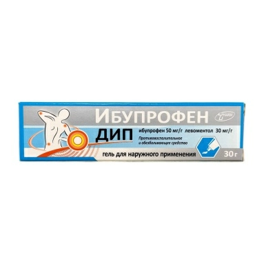 Ибупрофен ДИП гель (50мг+30мг)/г 30г №1