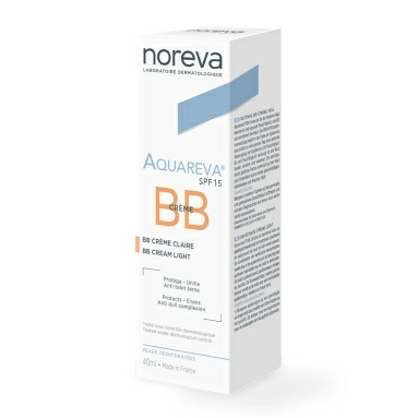 NOREVA АКВАРЕВА ВВ крем SPF15, светлый тон, 40 мл