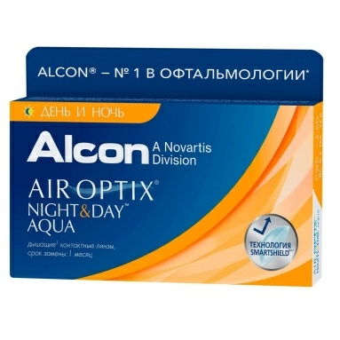 Линзы контактные мягкие: линзы AIR OPTIX Night&Day AQUA r8,6 -4.00, 1 штука