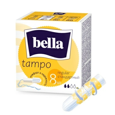 bella tampo Тампоны женские гигиенические "комфорт и надежность" regular/стандартный (для умеренных выделений) 8 шт