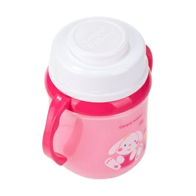 Canpol babies Поильник (обучающий, с силиконовым носиком, Easy Start "Exotic Animals" 6+, 120 мл) арт.35/207_pin