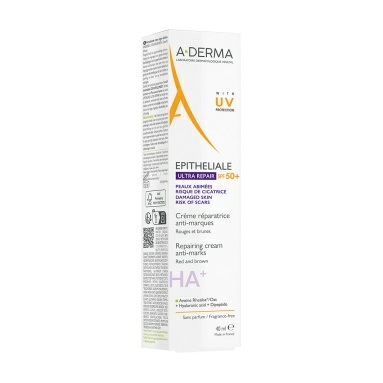 A-DERMA EPITHELIALE ULTRA REPAIR Восстанавливающий крем с SPF 50+ 40 мл