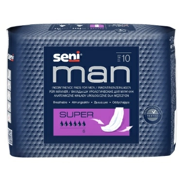 SENI MAN Super Вкладыши урологические для мужчин, 10 шт