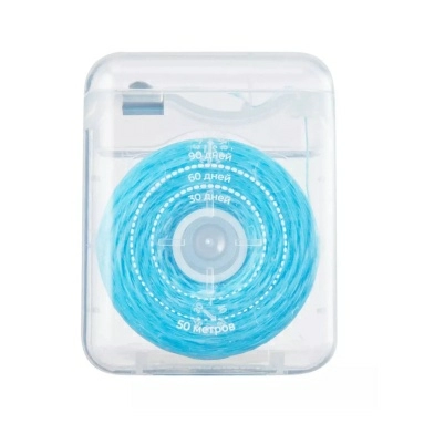 GLOBAL WHITE Зубная нить со вкусом мяты