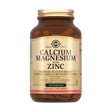 Solgar Кальций-Магний-Цинк, БАД таблетки №100