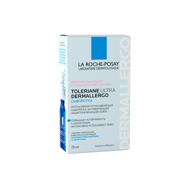 La Roche-Posay Toleriane Ultra Dermallergo Интенсивная успокаивающая сыворотка, активирующая защитную функцию кожи (для кожи лица и области вокруг глаз) 20мл