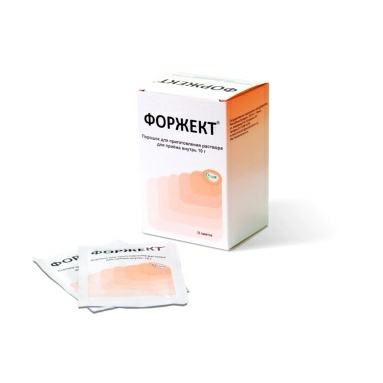 Форжект порошок для приготовление раствора для приема внутрь 10г в пакетах №10