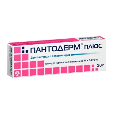 Пантодерм Плюс крем д/наруж.прим.(50мг+7,76мг)/г в туб. 30г в уп. №1